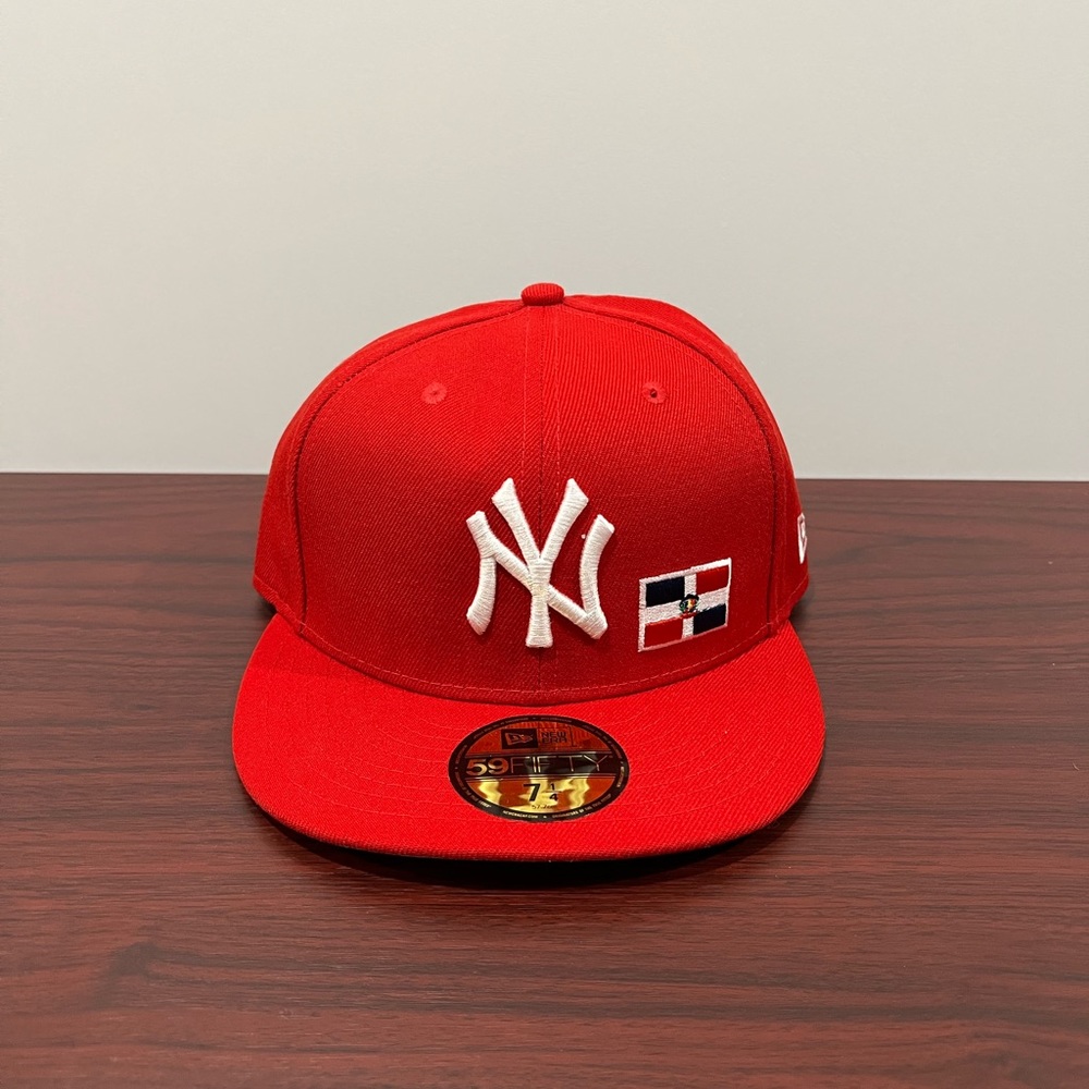 New Era, 59Fifty Fitted Hat, Dominican Republic Flag, Red